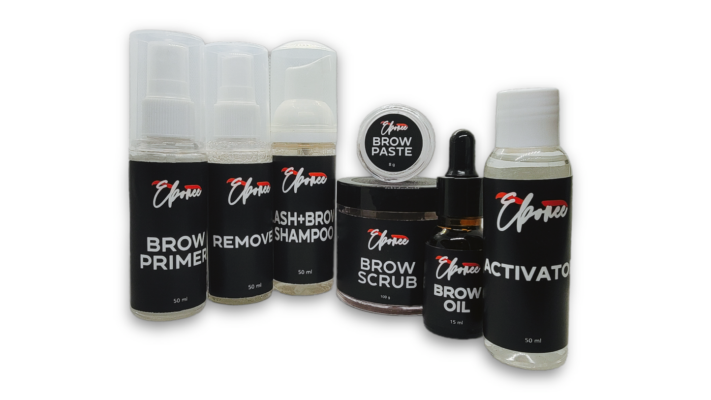 Everything you need for henna application in one place. Brow Henna is sold separately. Ebonee Brow Kit, brow henna, brow henna kit, vegan beauty products, brow oil, brow care, ebony brow kit, cosmetology students, brow henna courses, brow scrub, lash shampoo, side hustle for women, earn extra income, lash tech, brow artist, la brows, beverly hills brows.