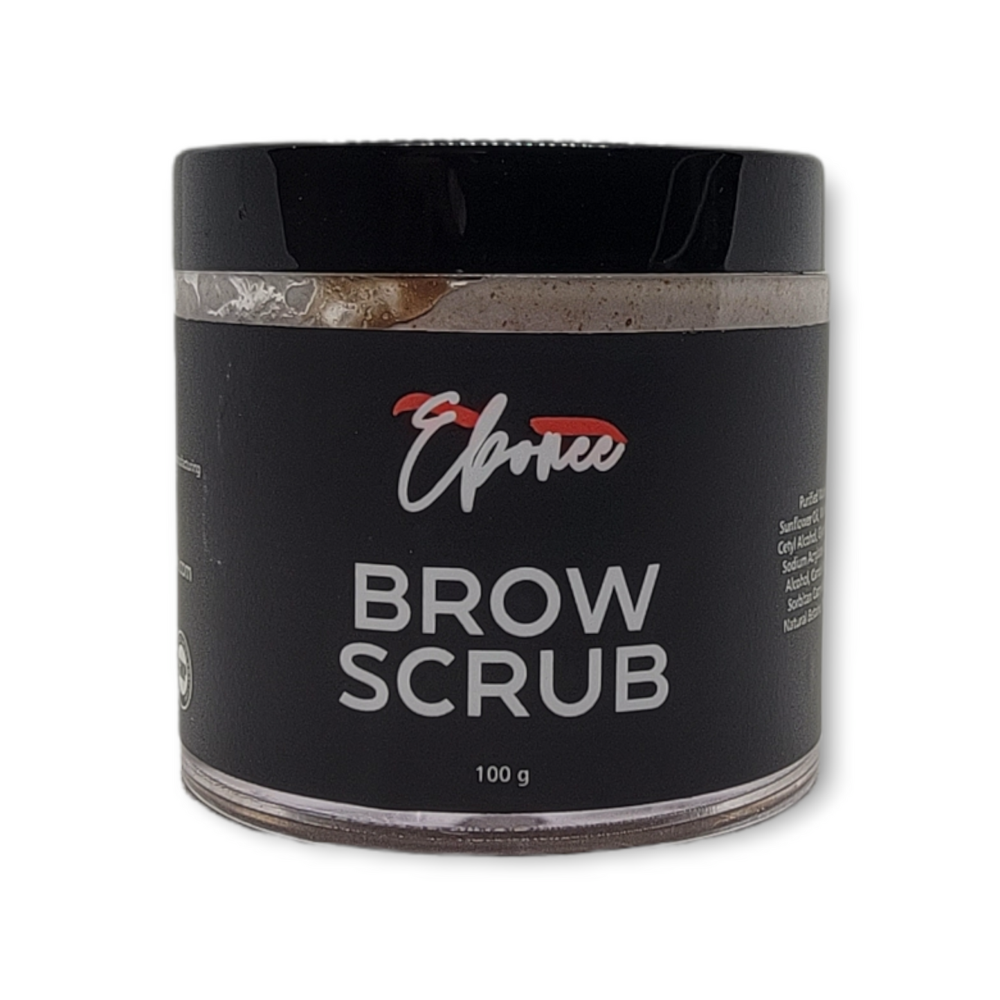 Use Ebonee BROW SCRUB to remove dead skin from the area around the eyebrows.  Instructions:  Dab a small amount of the scrub onto the eyebrows. Massage the scrub gently and leave it on for a minute. Afterward, rinse thoroughly with lukewarm water, and pat dry area using a towel. Skincare, Brow Care, Ebonee Brow Kit, Brow Henna, Ebony Brow Kit, Beautiful, Makeup, Makeup bag.